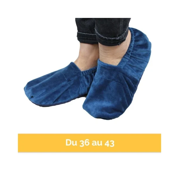 grande marque pas cher VIVEZEN Chaussons Chauffants Universels Taille 36 Au 43 – Bleu 4