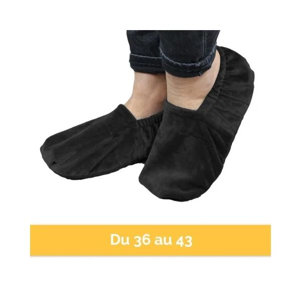 VIVEZEN Chaussons Chauffants Universels Taille 36 Au 43 – Noir économies garanties 4