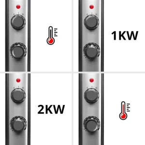 Duronic HV220 Radiateur En Mica 2000W Avec Thermostat luxe soldes 15
