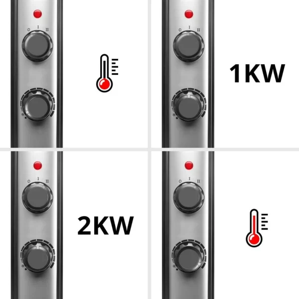 Duronic HV220 Radiateur En Mica 2000W Avec Thermostat luxe soldes 6