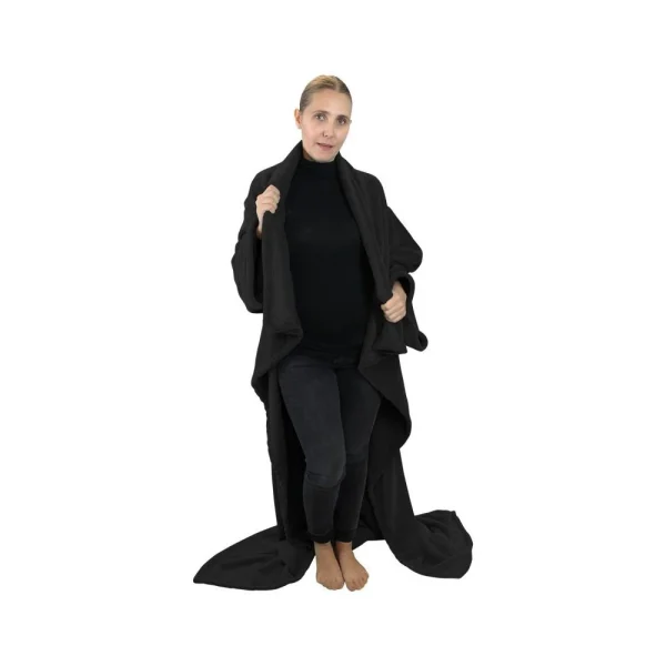 boutiqued en ligne VIVEZEN Couverture Polaire Plaid Intégral Avec Manches Et Poche – Enfant Ou A… 5