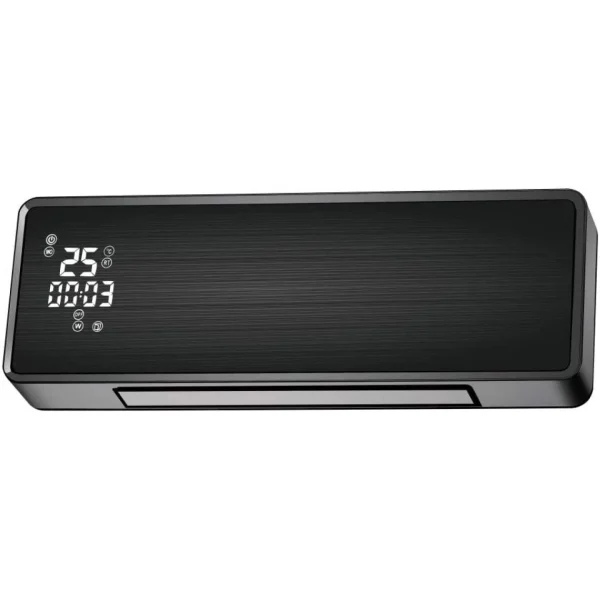 boutique paris Purline Chauffage Electrique En Céramique Avec WIFI Et Minuterie 2000W Noir 1