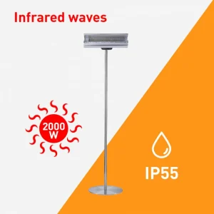 Sined Chauffage Infrarouge Avec Support De Chauffage Externe Interne Sterne Pas Cher soldes France 9
