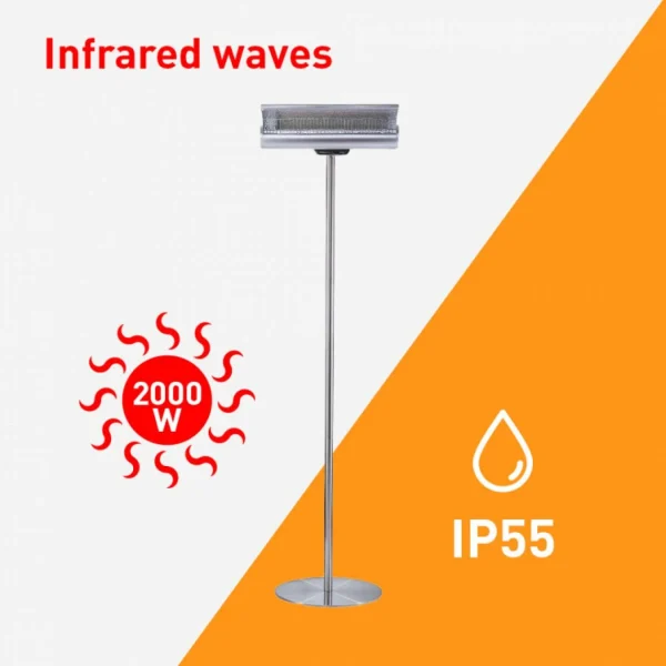 Sined Chauffage Infrarouge Avec Support De Chauffage Externe Interne Sterne Pas Cher soldes France 4
