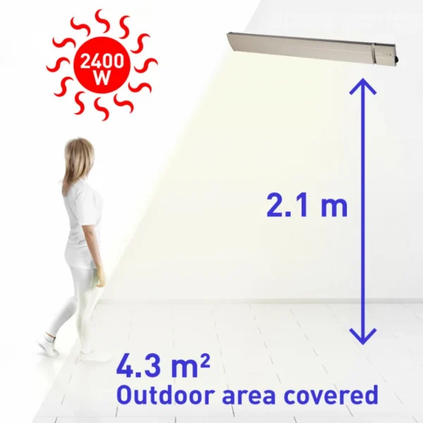 soldes pas cher Sined Chauffage Infrarouge En Céramique Blanche à L’intérieur à L’extér… 4