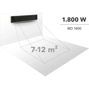 Meilleur Prix TROTEC Chauffage Radiant électrique Sans Lumière Rouge IRD 1800 Chau… 9