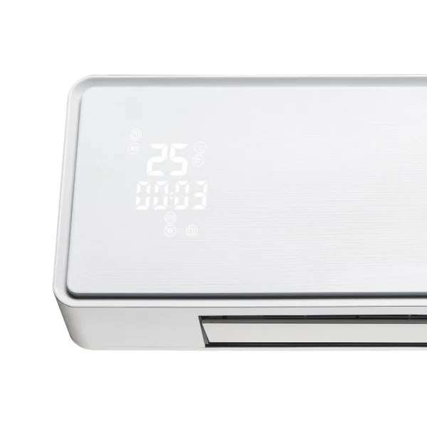 magasin en ligne france Purline Chauffage Soufflant 2000 W Façade En Verre Blanc Télécommande Et Mi… 4