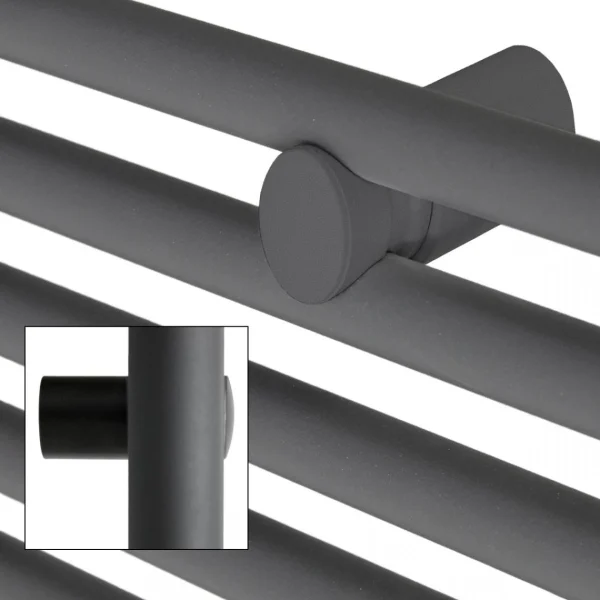 ECD GERMANY Radiateur De Salle De Bain Sahara 300 X 1400 Mm Anthracite Droit Avec … Meilleur Service 5