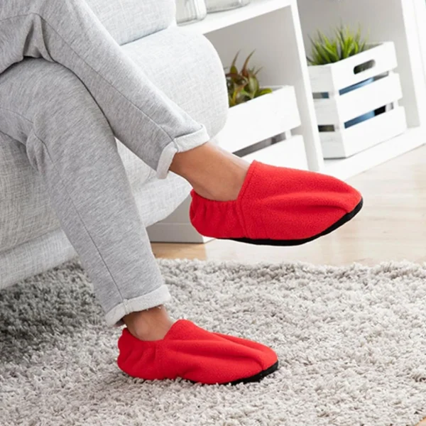 Shop Story SHOP-STORY – HOT SOX RED : Chaussons Chauffants Micro-Ondes se précipiter pour acheter 1
