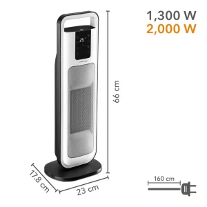 de garantie authentique TROTEC Chauffage D’appoint Radiateur Soufflant Céramique Tour TFC 21 … 11
